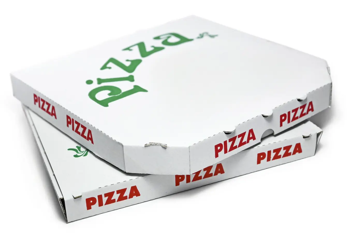 dwa pudełka na pizzę